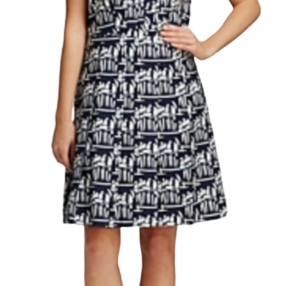 Tory Burch short sleeve Figurine  Poplin shirt dress - Picture 2 of 11